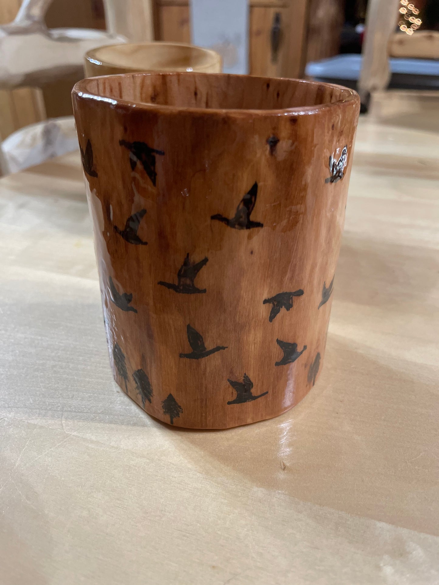 8oz cup birds